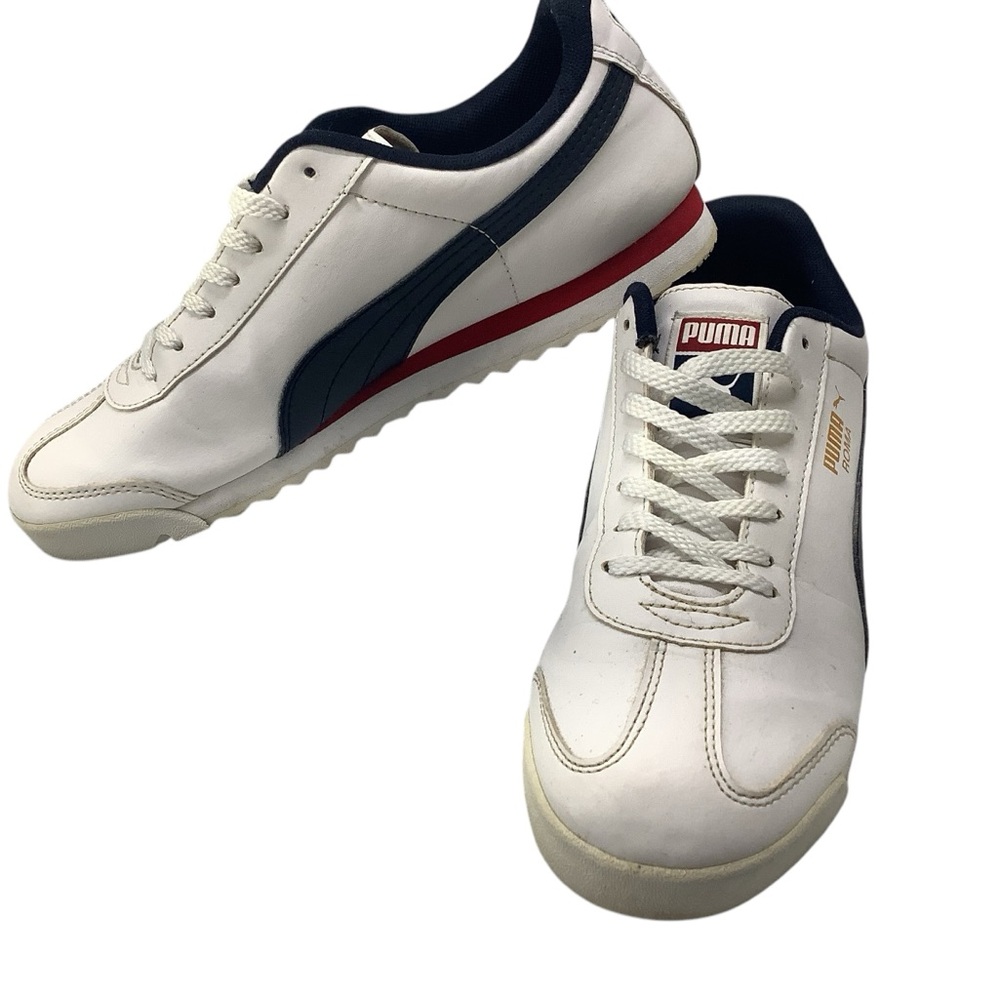 Puma Roma White, Blue, Red Size 7C